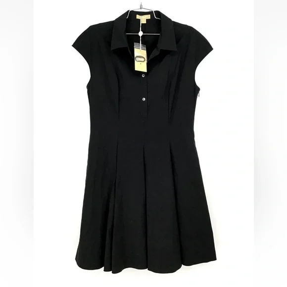 Michael Kors Collection | Dresses | New With Tags Michael Kors Womens Black  Cap Sleeve Aline Dress Size 2 | Poshmark